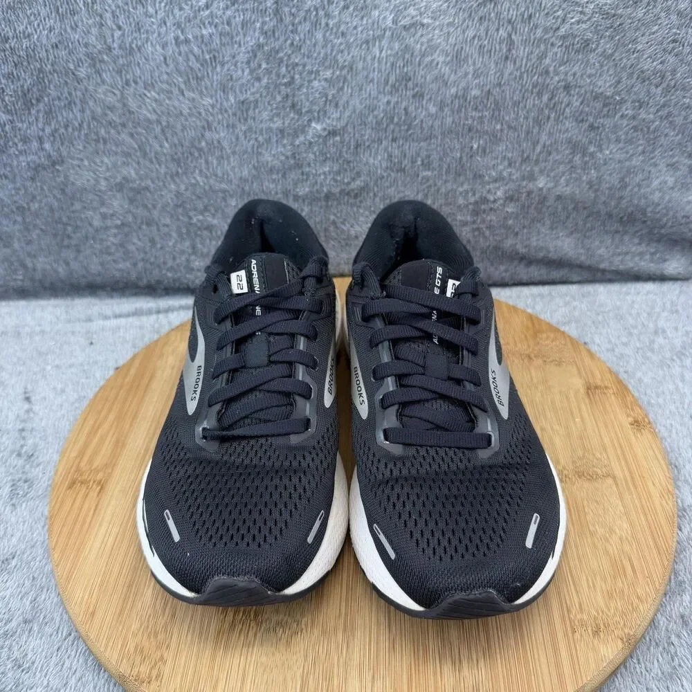 Brooks Adrenaline GTS 22 Shoes Womens Size 7 Black Running Sneakers 1203531B043